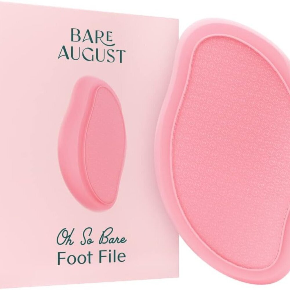 Glass Foot File Callus Remover- Heel Scraper & in Shower Foot Scrubber Dead Skin